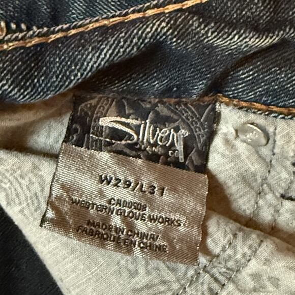 Silver Women's Jeans Aiko Bootcut Medium Blue Fade Wash 29x31 Western Cowboy - Picture 6 of 10